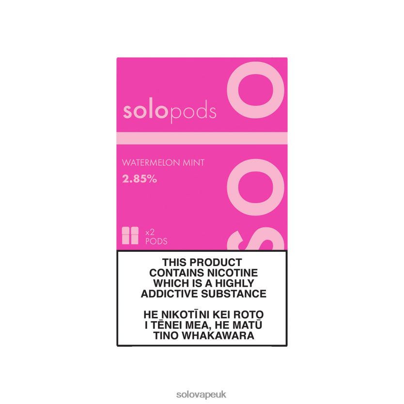 Solo Replacement Pod 2-Pack Watermelon Mint 84T28461 | Solo Disposable Vape Instructions